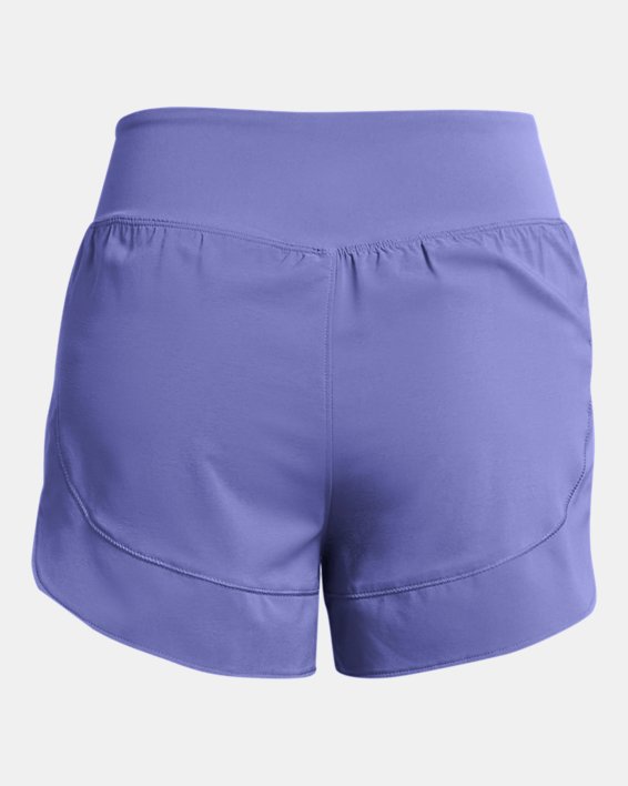 Pantalón corto 2 en 1 tejido UA Flex para mujer, Purple, pdpMainDesktop image number 5